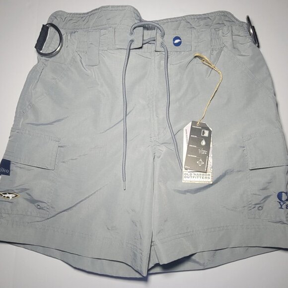 Old Harbor Outfitters Mens Gray Fishing Shorts Style S630 Size Small - Picture 1 of 16